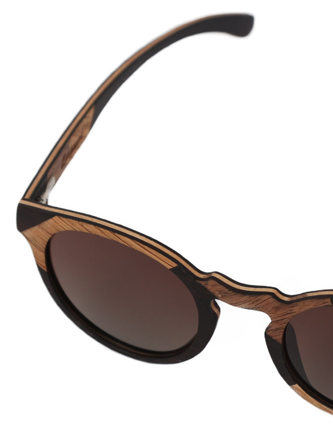 Patchwork Handcrafted Wooden Sunglasses | Polarized Lens | Yvette