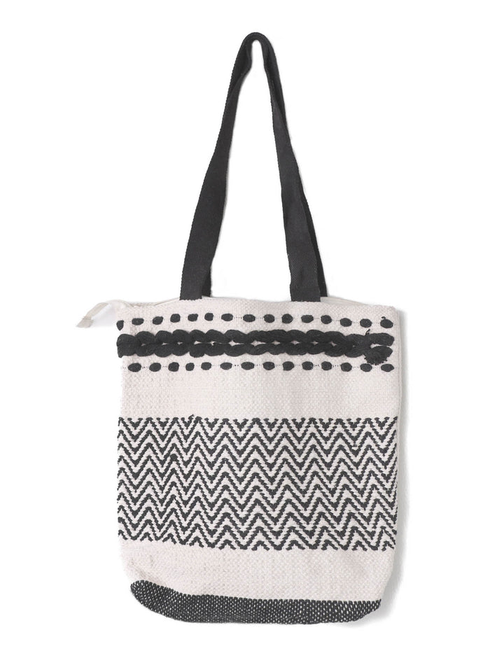Yu | Boho macrame canvas Oversized Bag