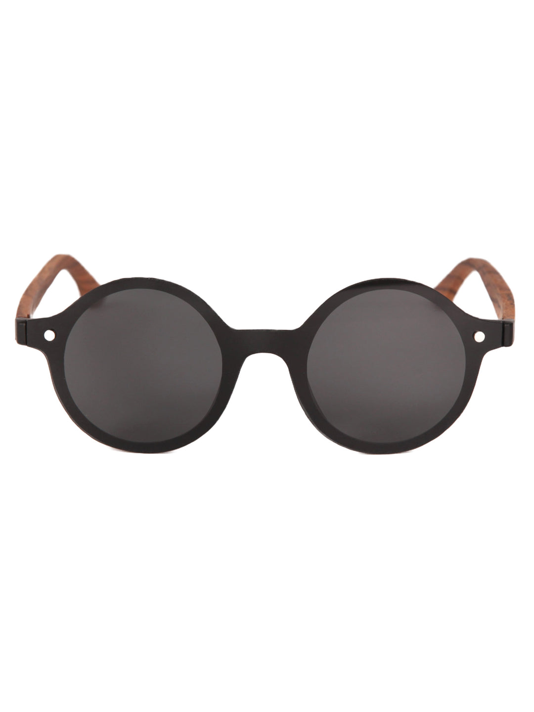 Azalea | Wood x Acetate Round Sunglasses