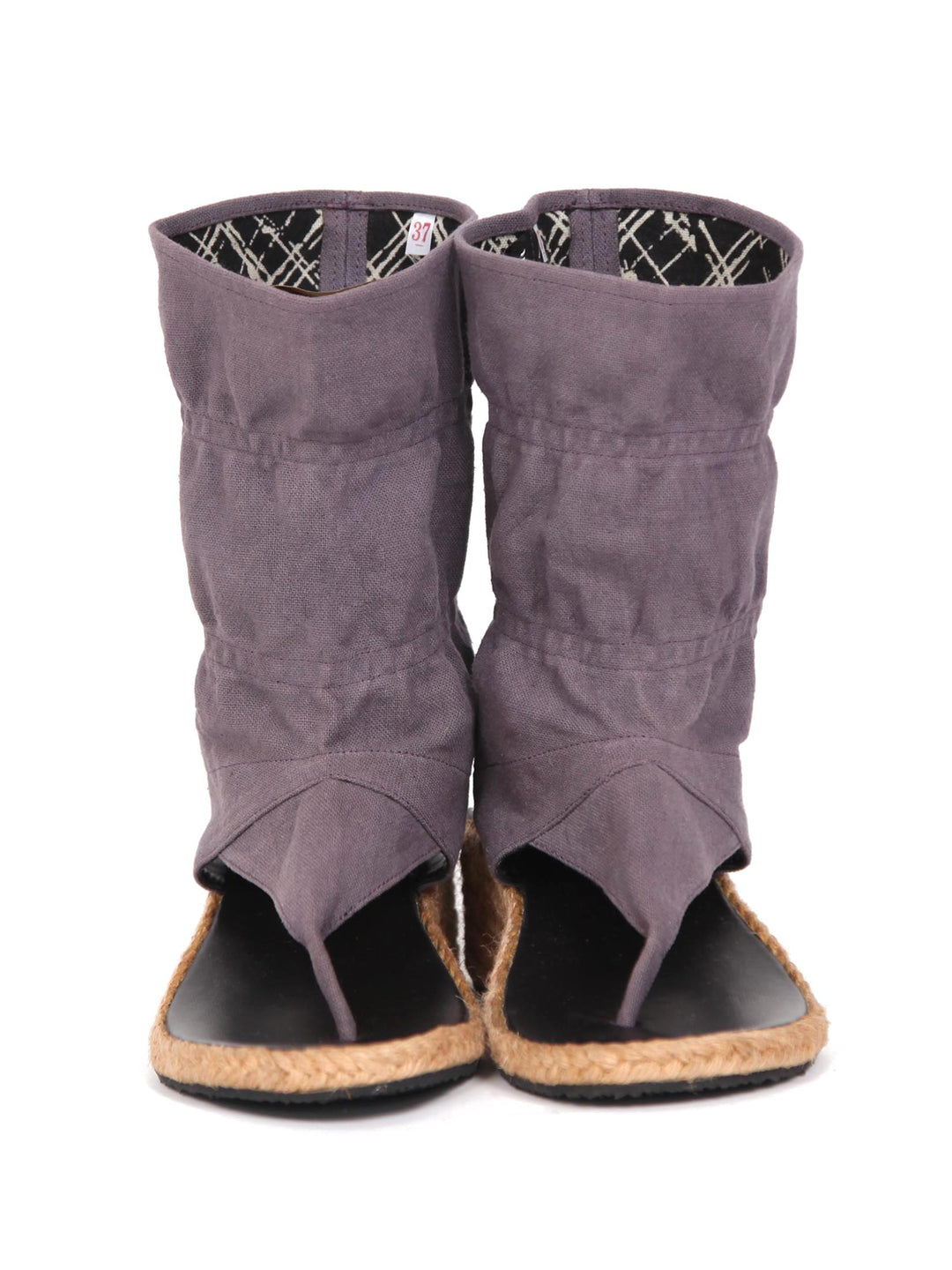 Wedge bootie sandals | Grey purple