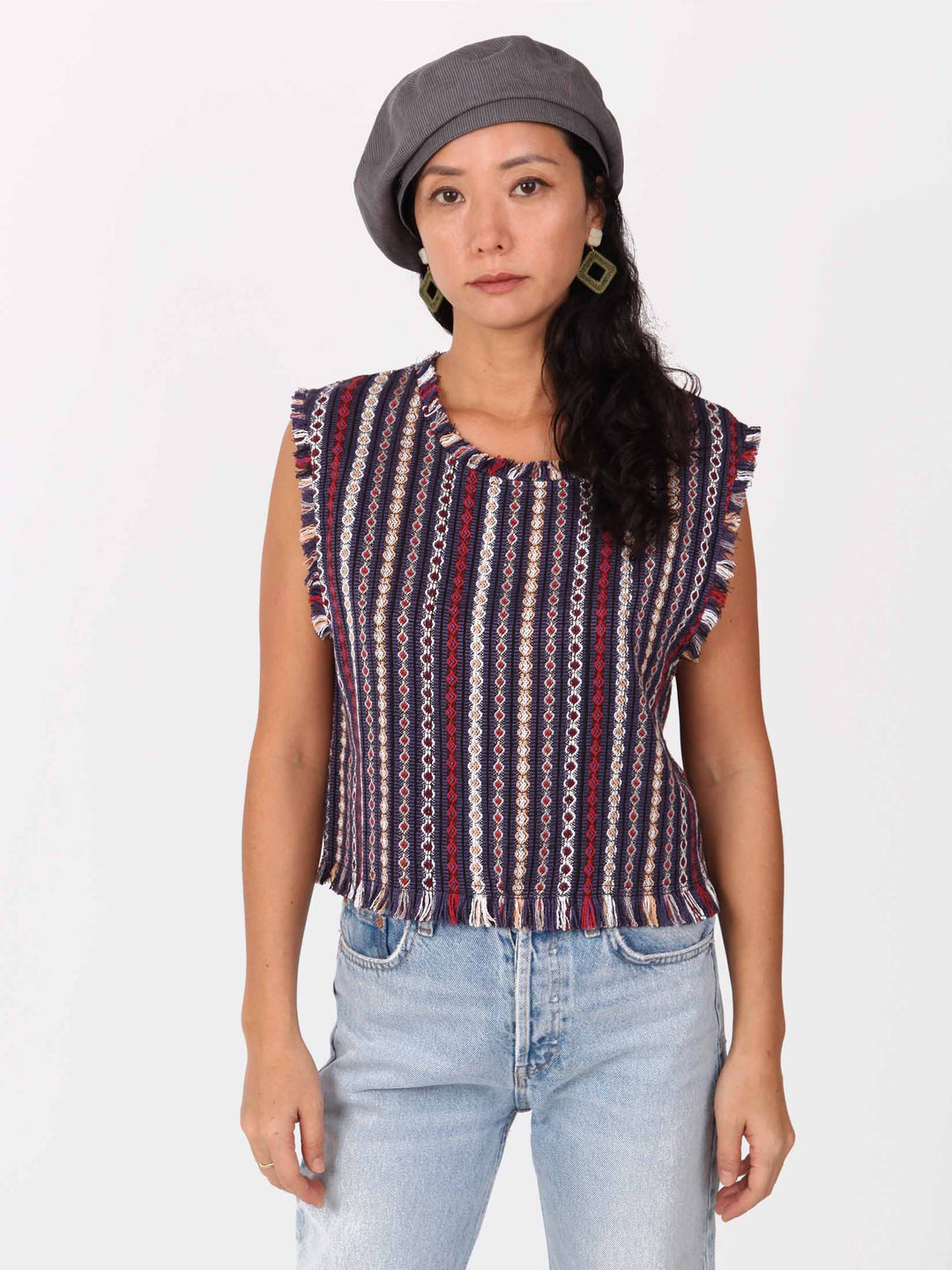 Sleeveless tops | Summer tweed