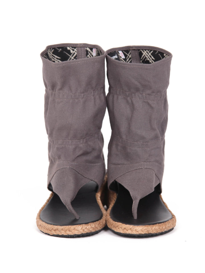Wedge bootie sandals | Grey sandals