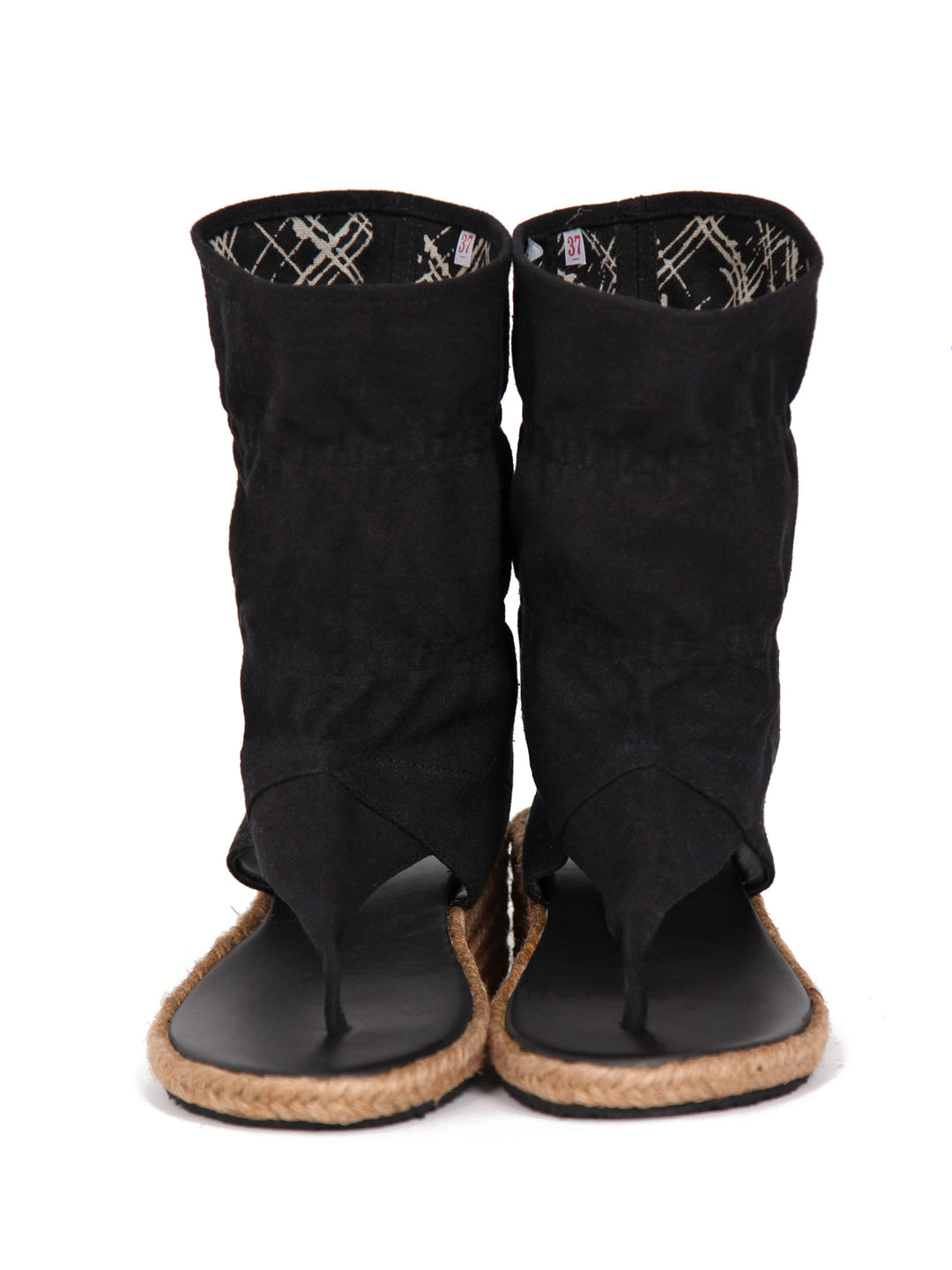 Wedge bootie sandals | Black sandals