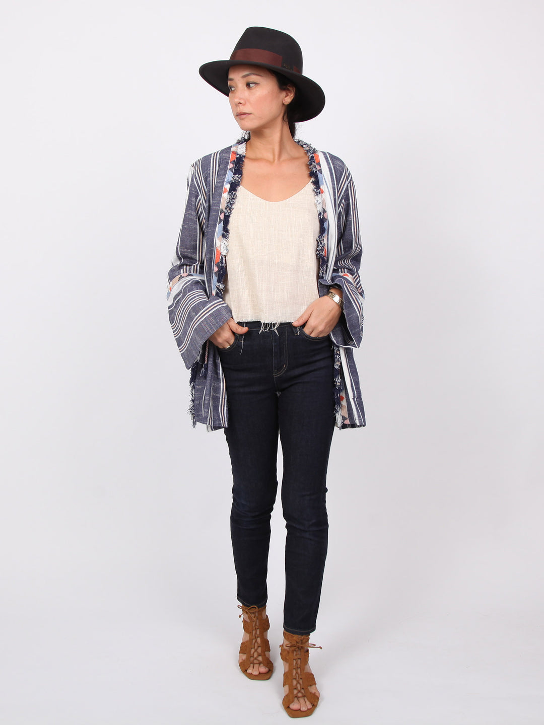 Kaelyn | Raw cut trimming Jacket