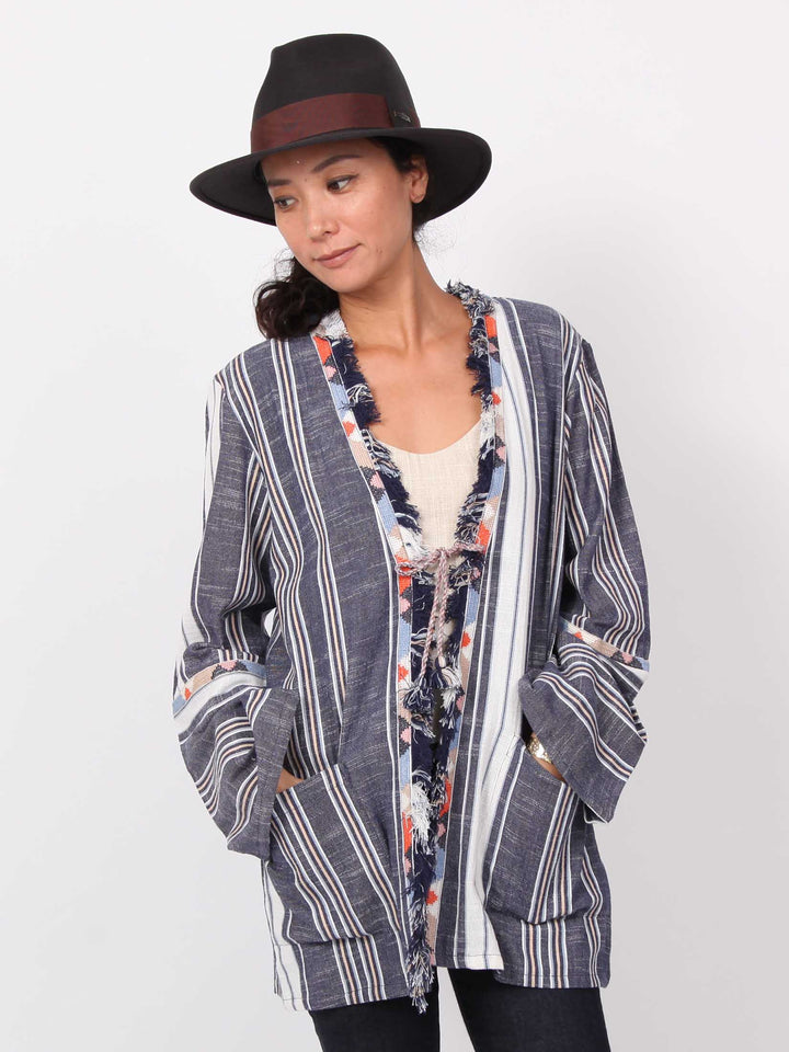 Kaelyn | Raw cut trimming Jacket