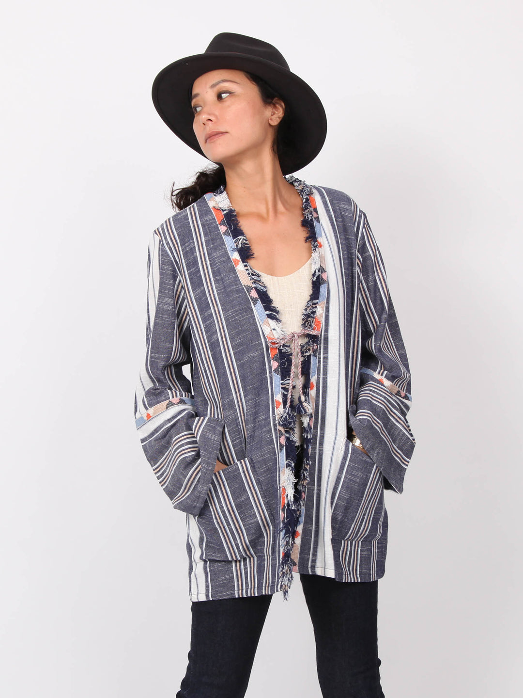 Kaelyn | Raw cut trimming Jacket
