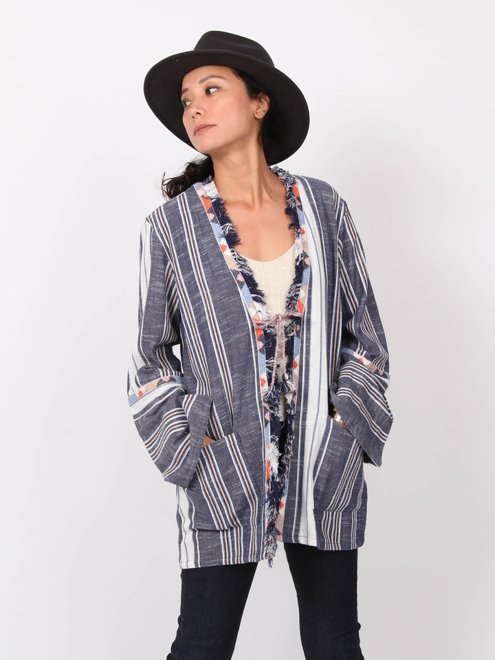 Kaelyn | Raw cut trimming Jacket