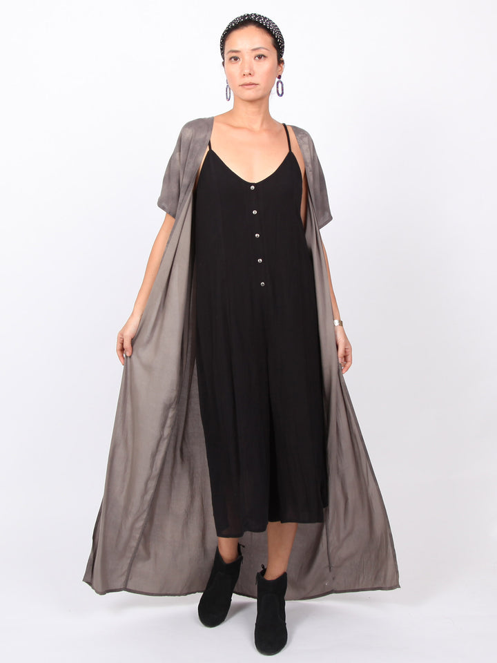Mary | Crocheted lace back midi jumpsuits