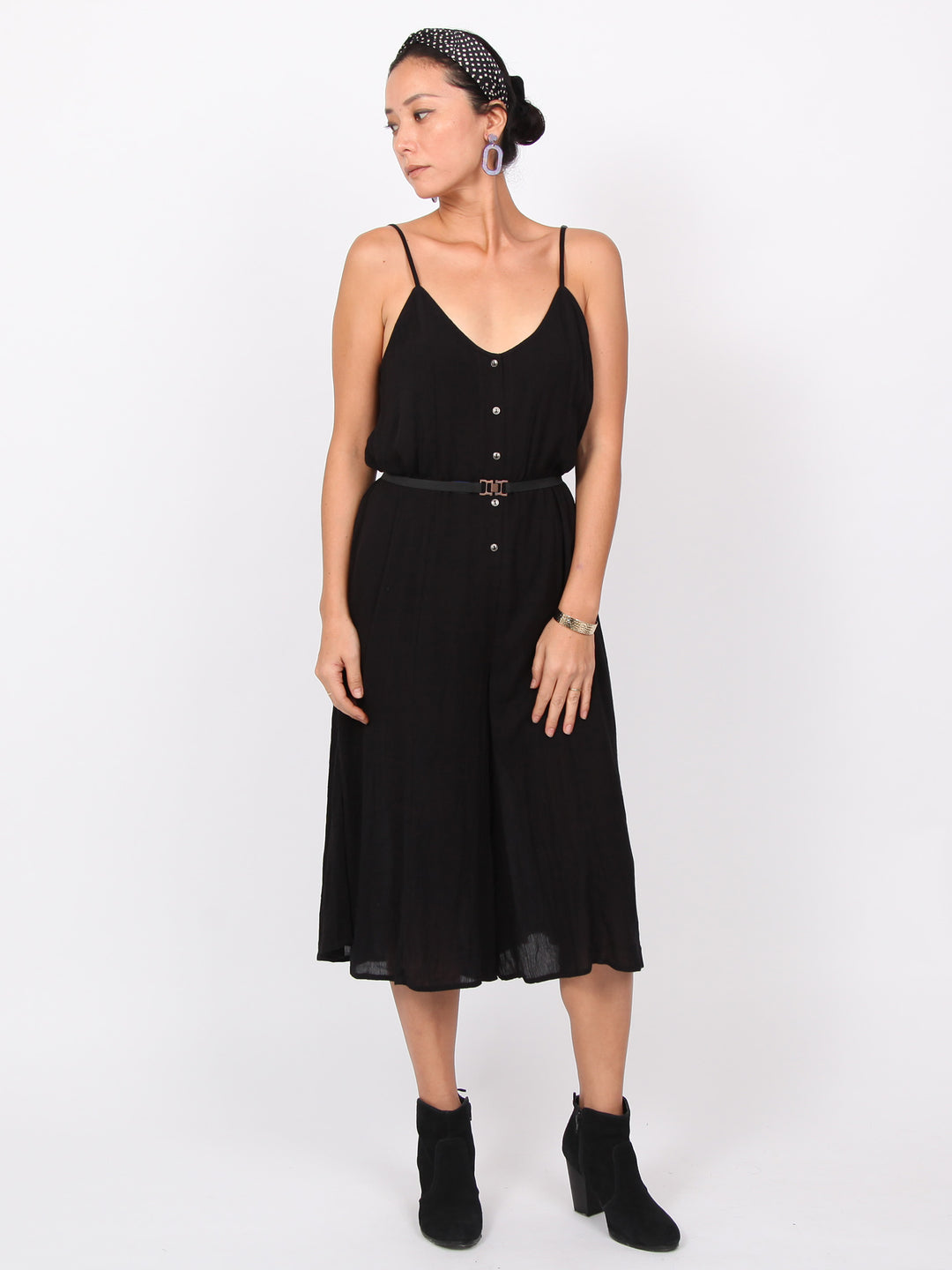 Mary | Crocheted lace back midi jumpsuits