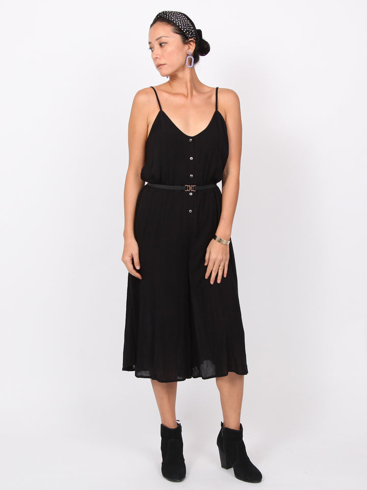 Mary | Crocheted lace back midi jumpsuits