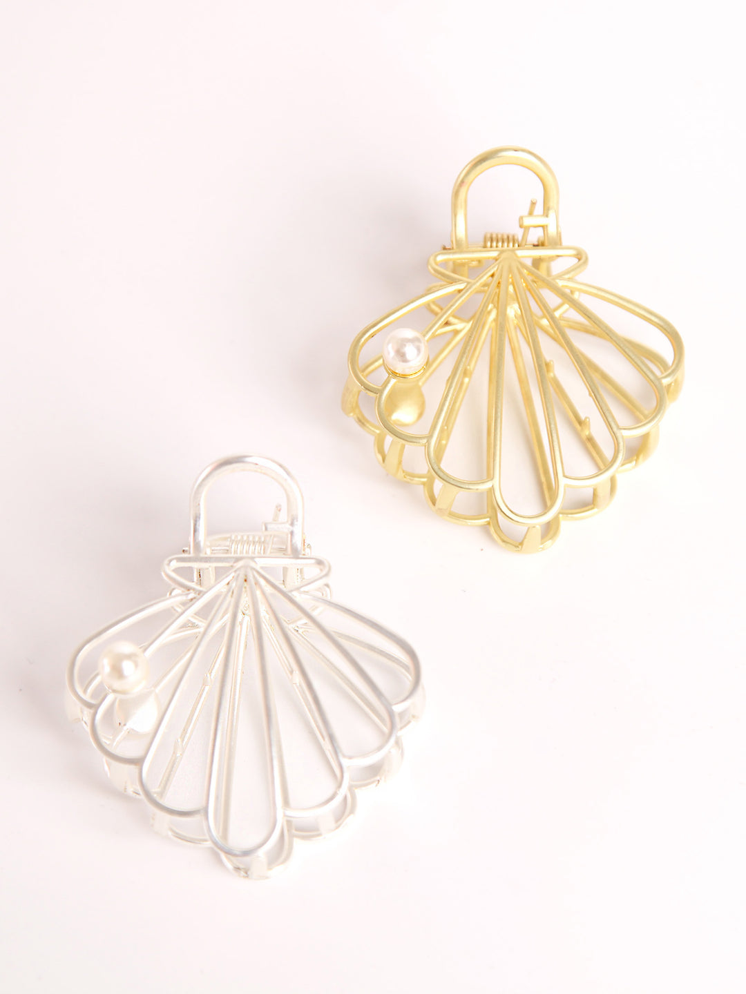 Metal hair clips - Shell A