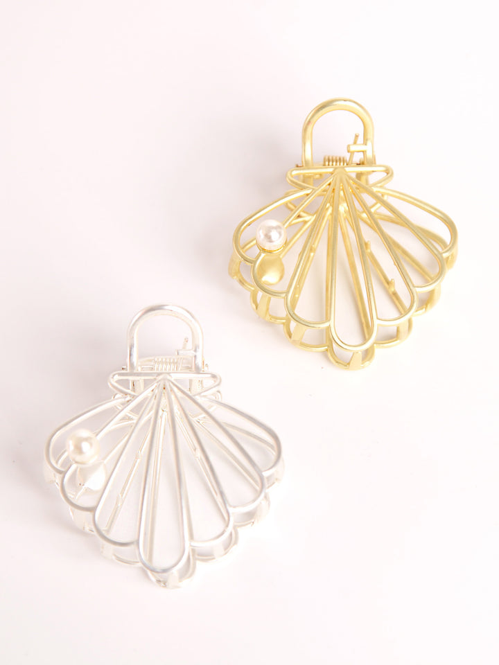 Metal hair clips - Shell A