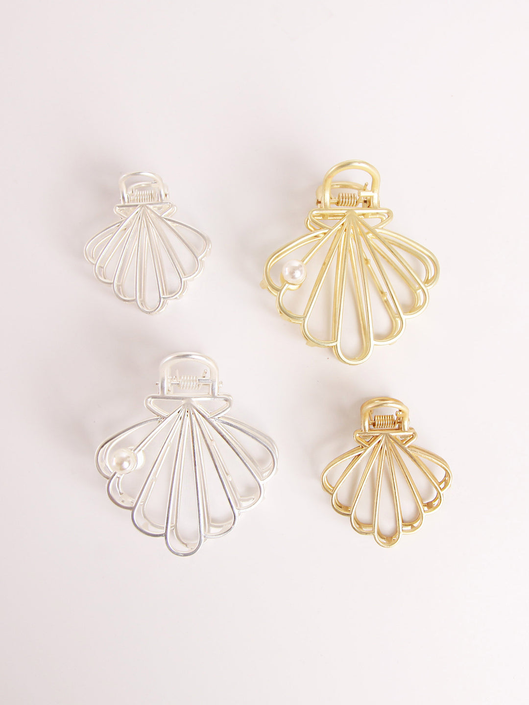 Metal hair clips - Shell A