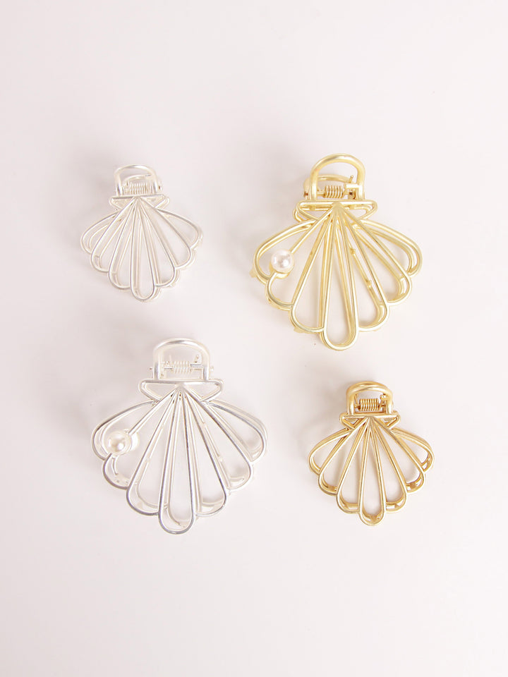 Metal hair clips - Shell A