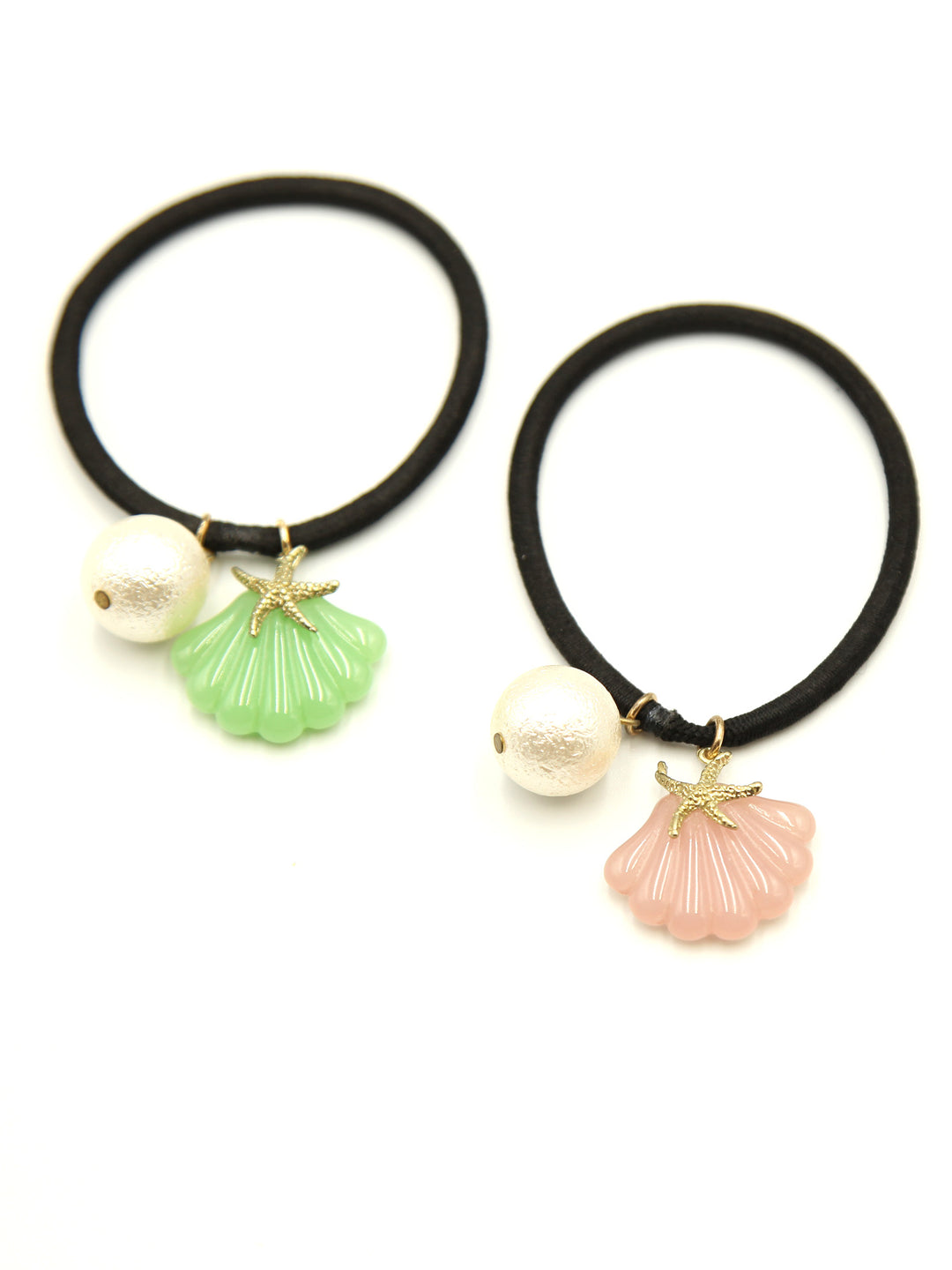 Hair Rubber | Shell. Starfish. Pearl