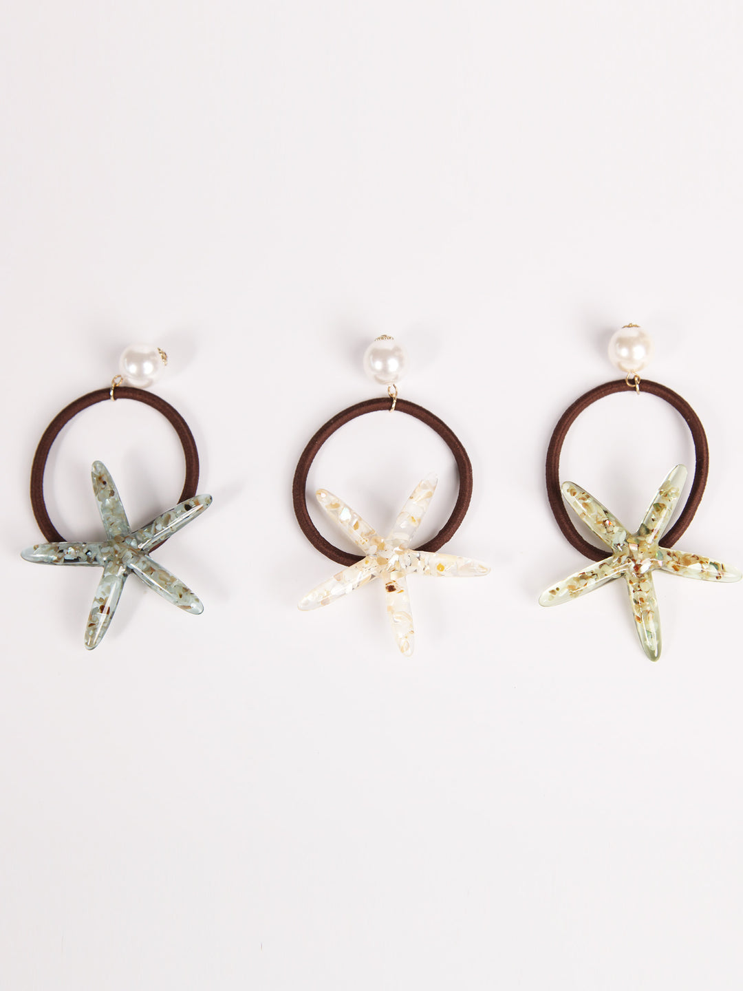 Hair Rubber | Star fish with pearl
