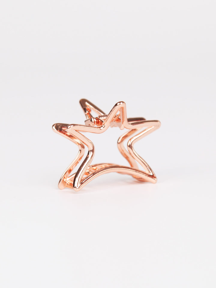 Metal hair claw clip  -Star