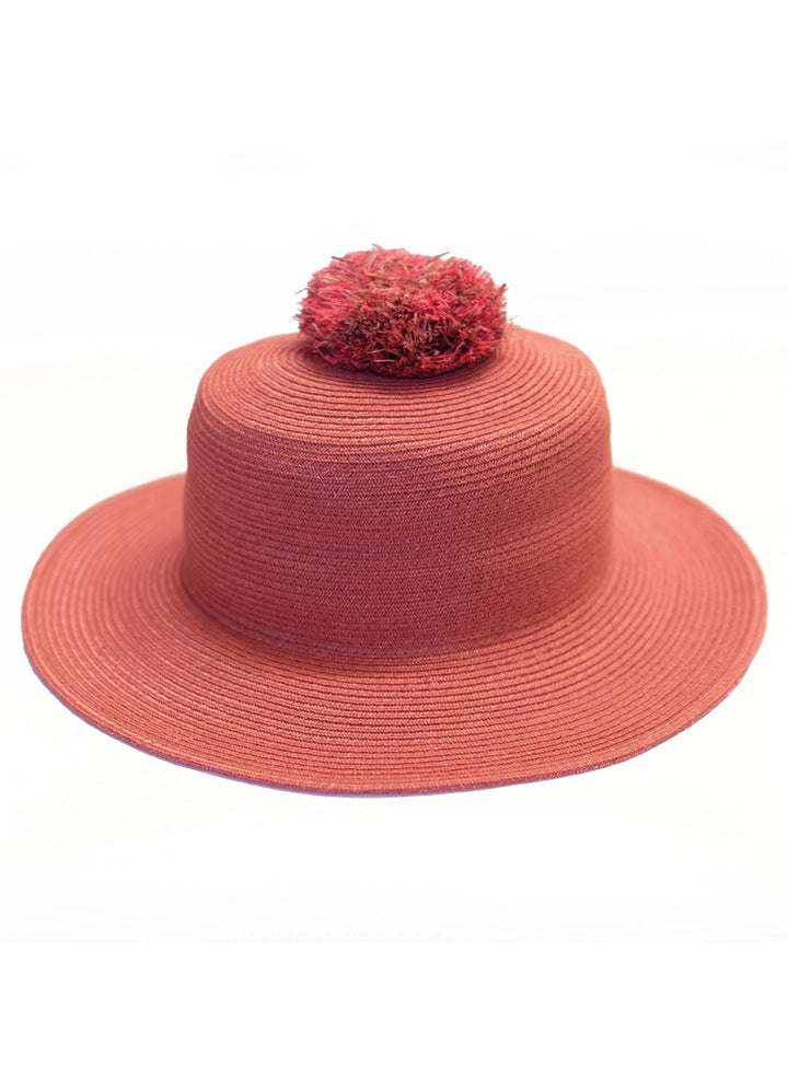 Pauline | Boater Hat | Bonbon Ponpon | Mossant Paris