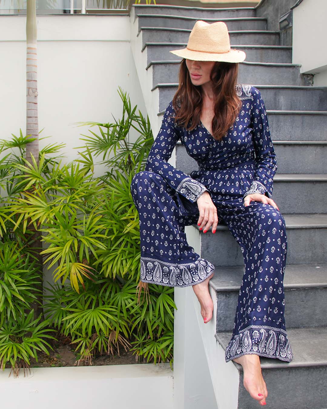Khloe,  Raffia straw Panama Hat