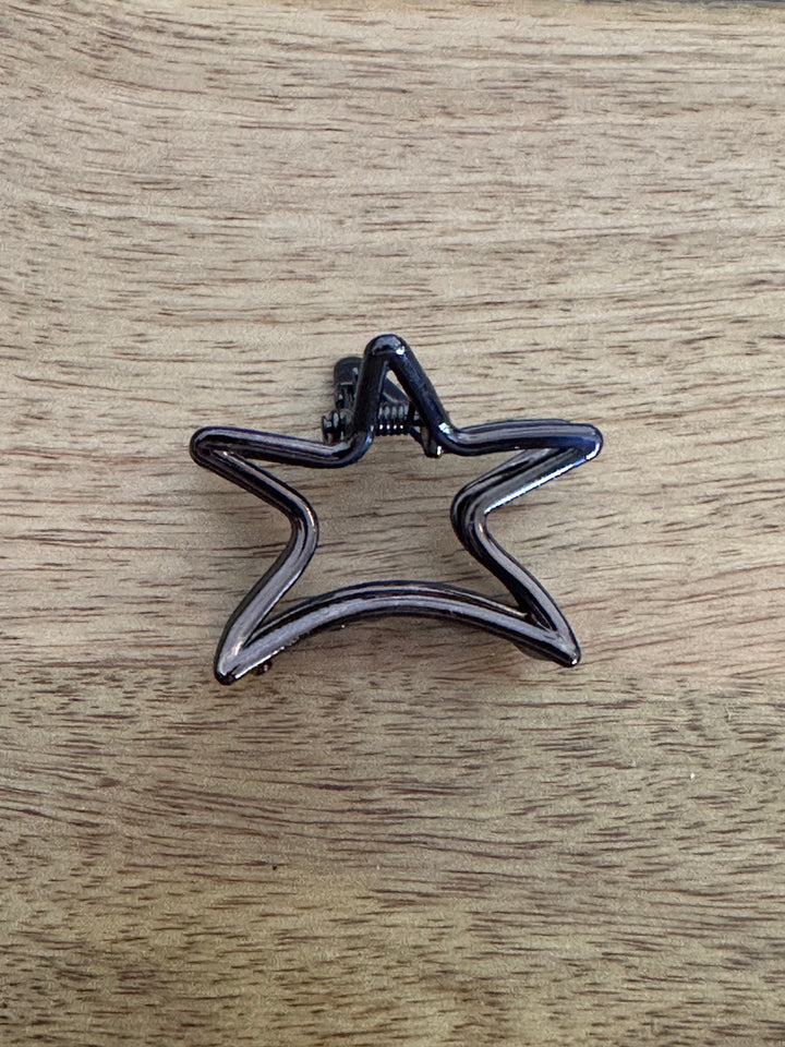 Metal hair claw clip  -Star