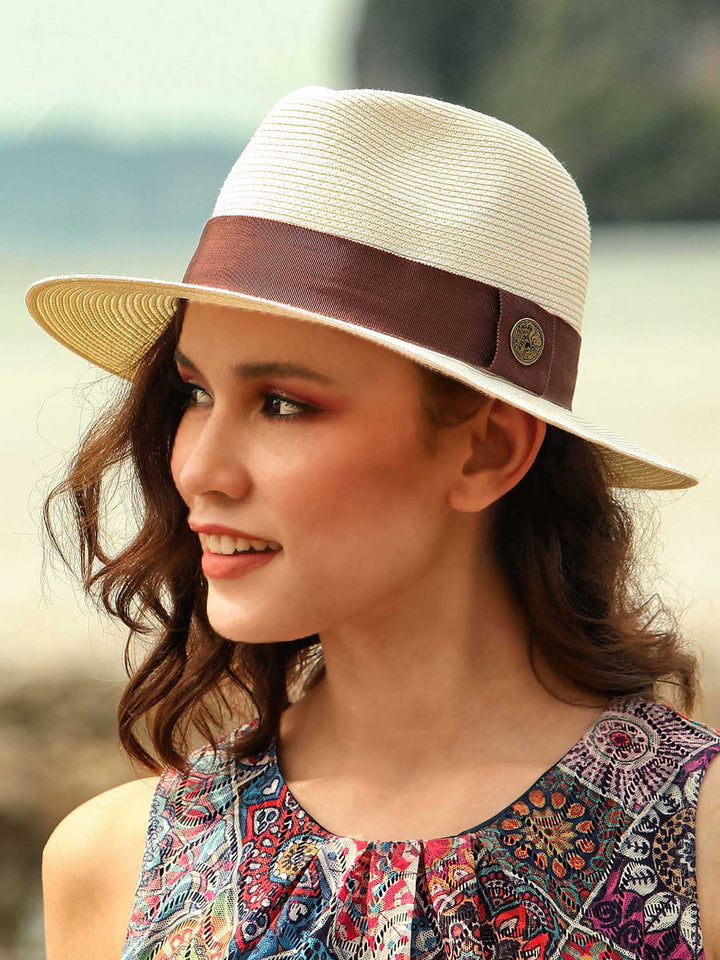 White |  Brown Ribbon