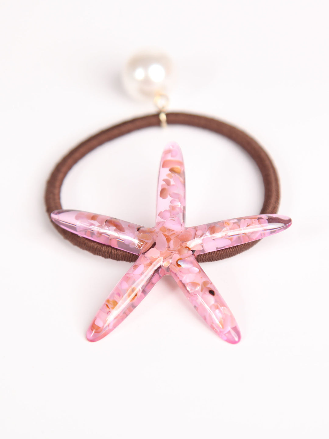 Hair Rubber | Star fish with pearl