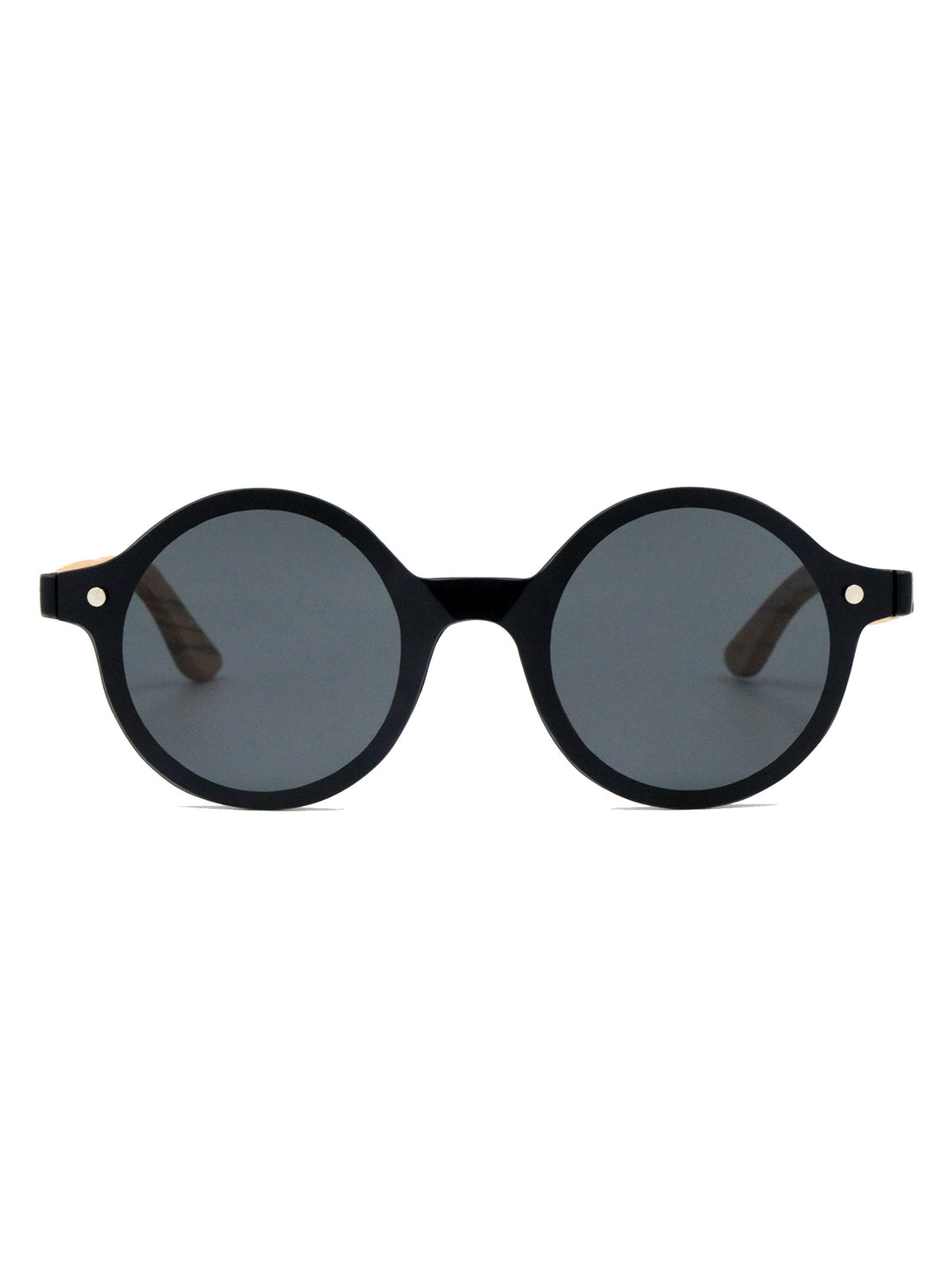 Azalea | Wood x Acetate Round Sunglasses