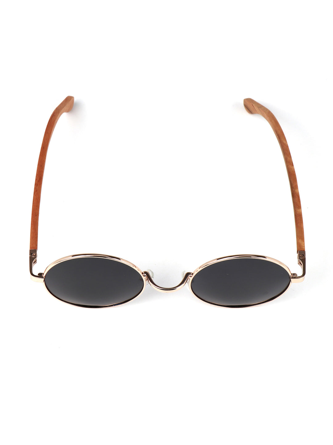 Qujami Round Metal x Wood Collection – Minimalist Retro Sunglasses