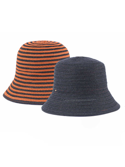 Naida  | Reversible Cloche Hat  | 100% hemp Packable Hat | Mossant Paris