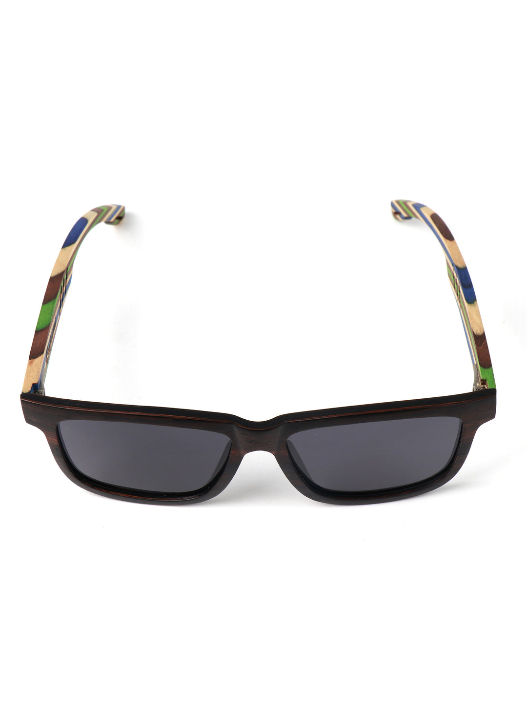 Valor Wood Sunglasses – Pop Color Temples, Polarized Street Edition