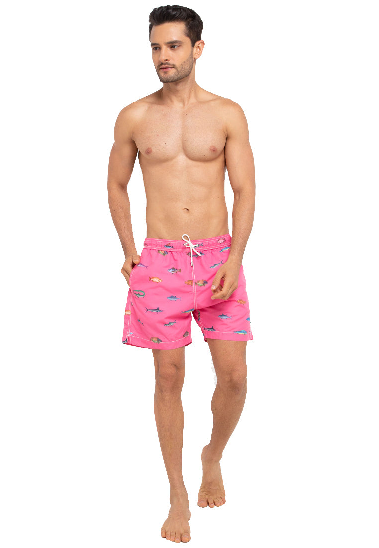 Men Swim trunk | Fishology |  Hot Pink