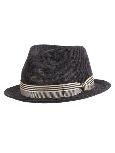 Fine Raffia Straw Fedora Hat | Afon | Mossant Paris
