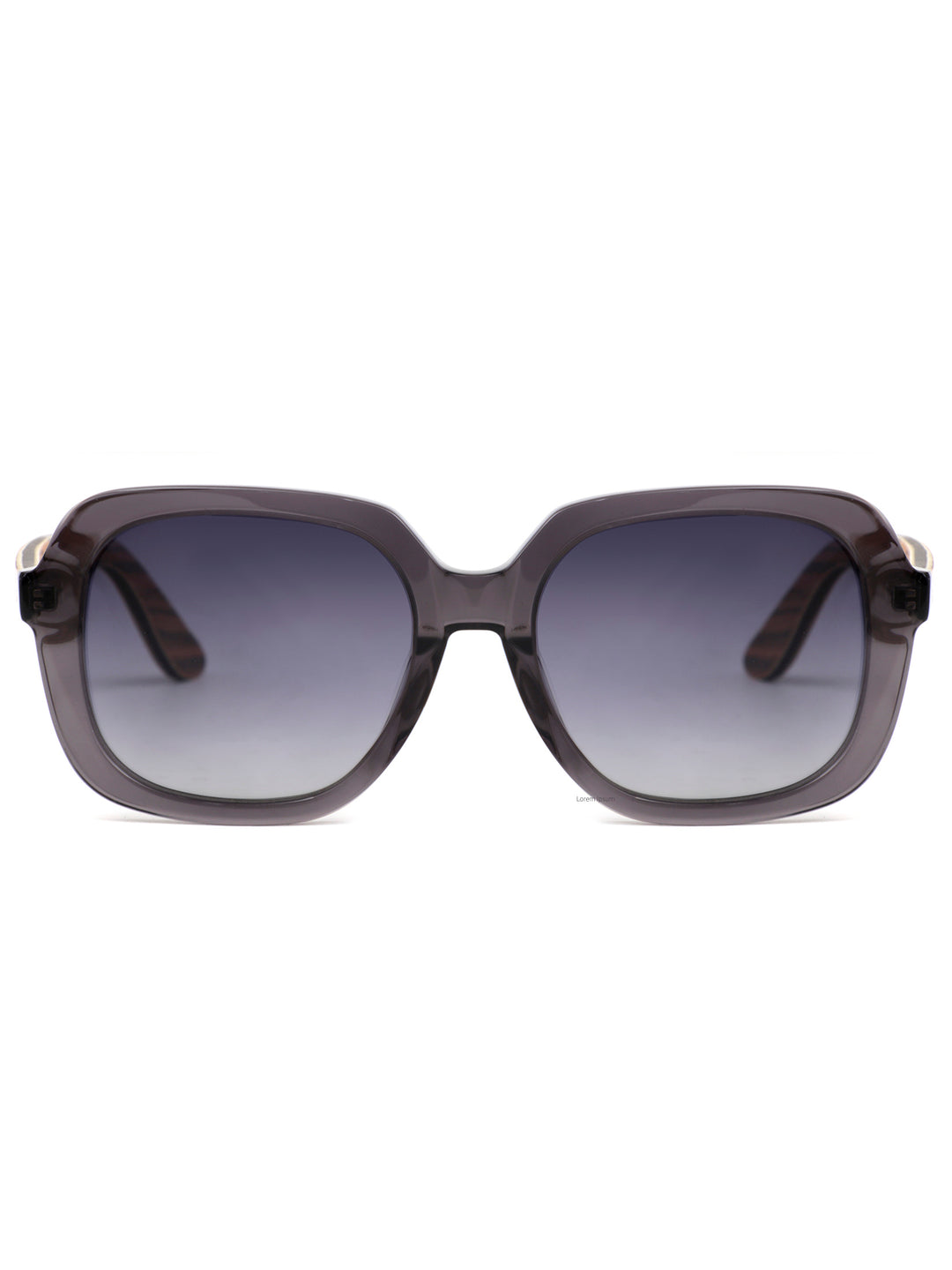 Retro Square Sunglasses | Wood x Acetate Sunglasses  | Iris