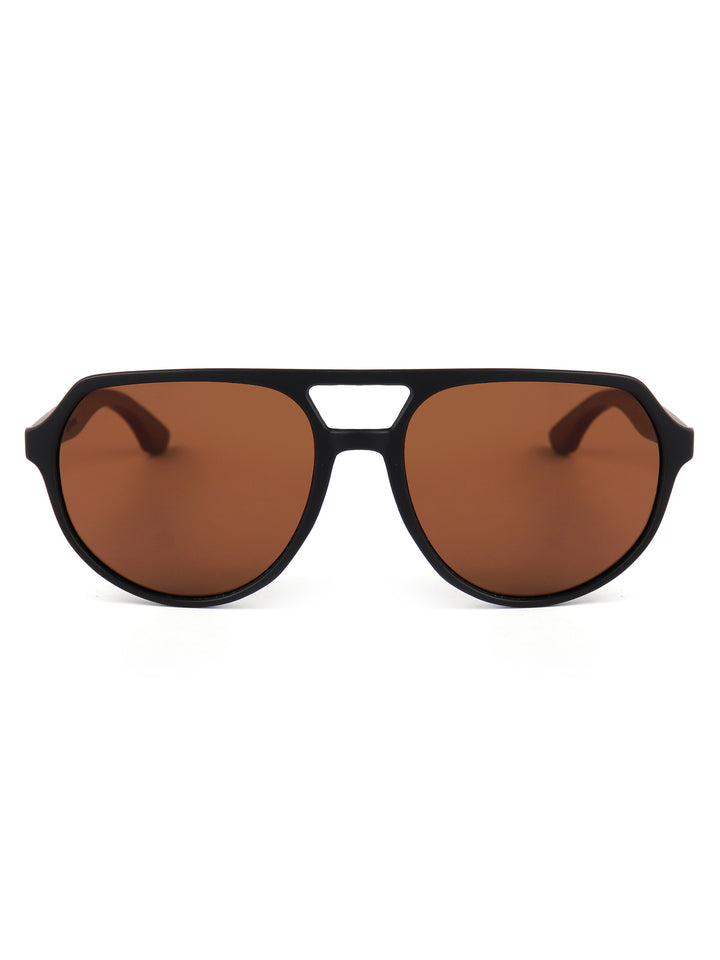 Qujami Aero Bridge Sunglasses – Matte Black x Rosewood Polarized Series
