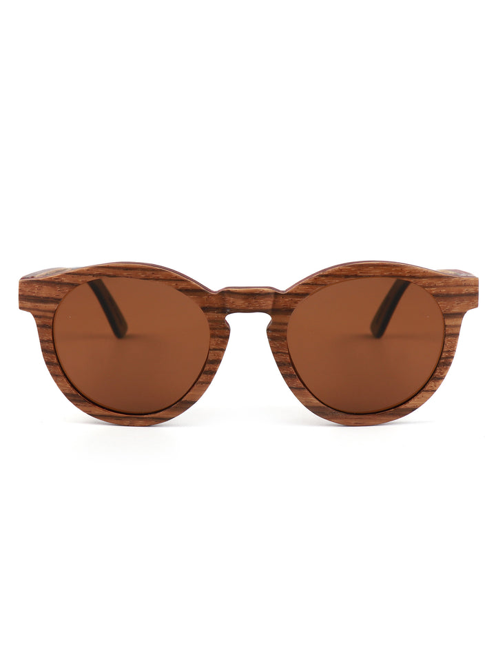 Varro Zebra Wood Sunglasses – Polarized Natural Craft Edition
