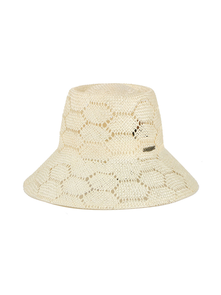 Boho Hemp Cloche  Hat – Handwoven Elegance by Mossant Paris