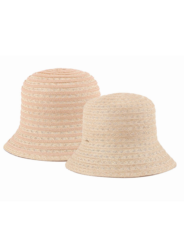 Naida  | Reversible Cloche Hat  | 100% hemp Packable Hat | Mossant Paris
