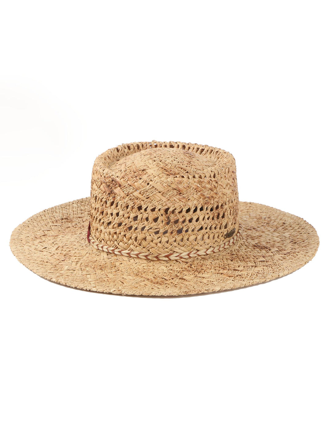 Darlee Raffia Boater Hat – Rustic Boho Charm | Mossant Paris