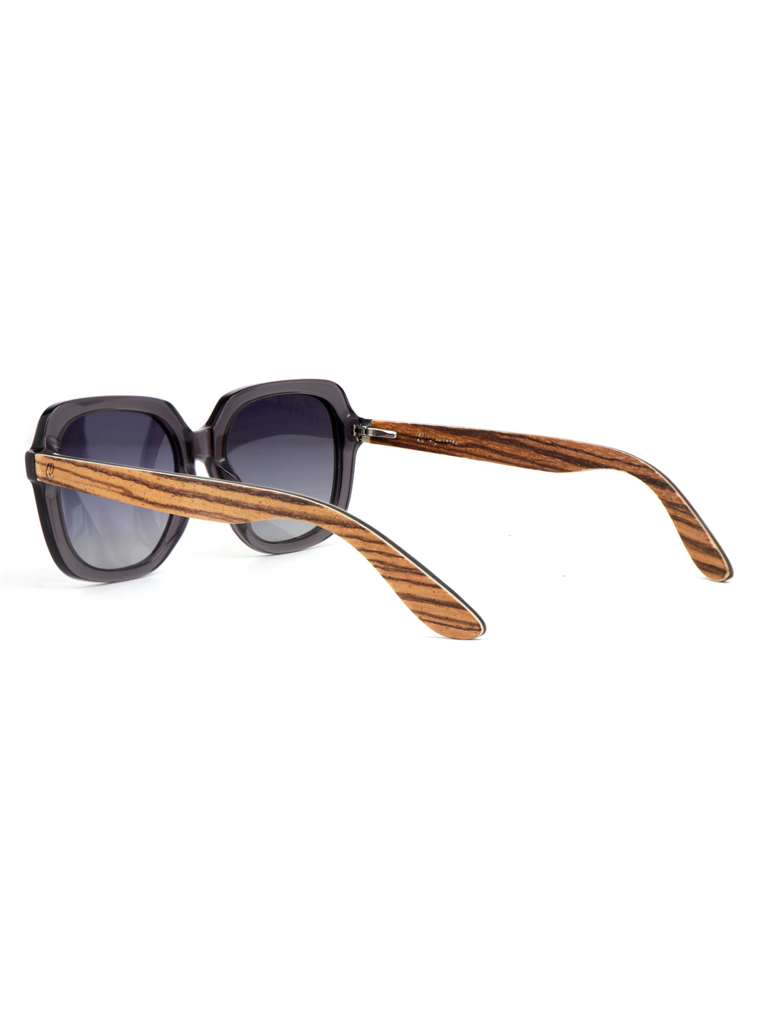 Retro Square Sunglasses | Wood x Acetate Sunglasses  | Iris