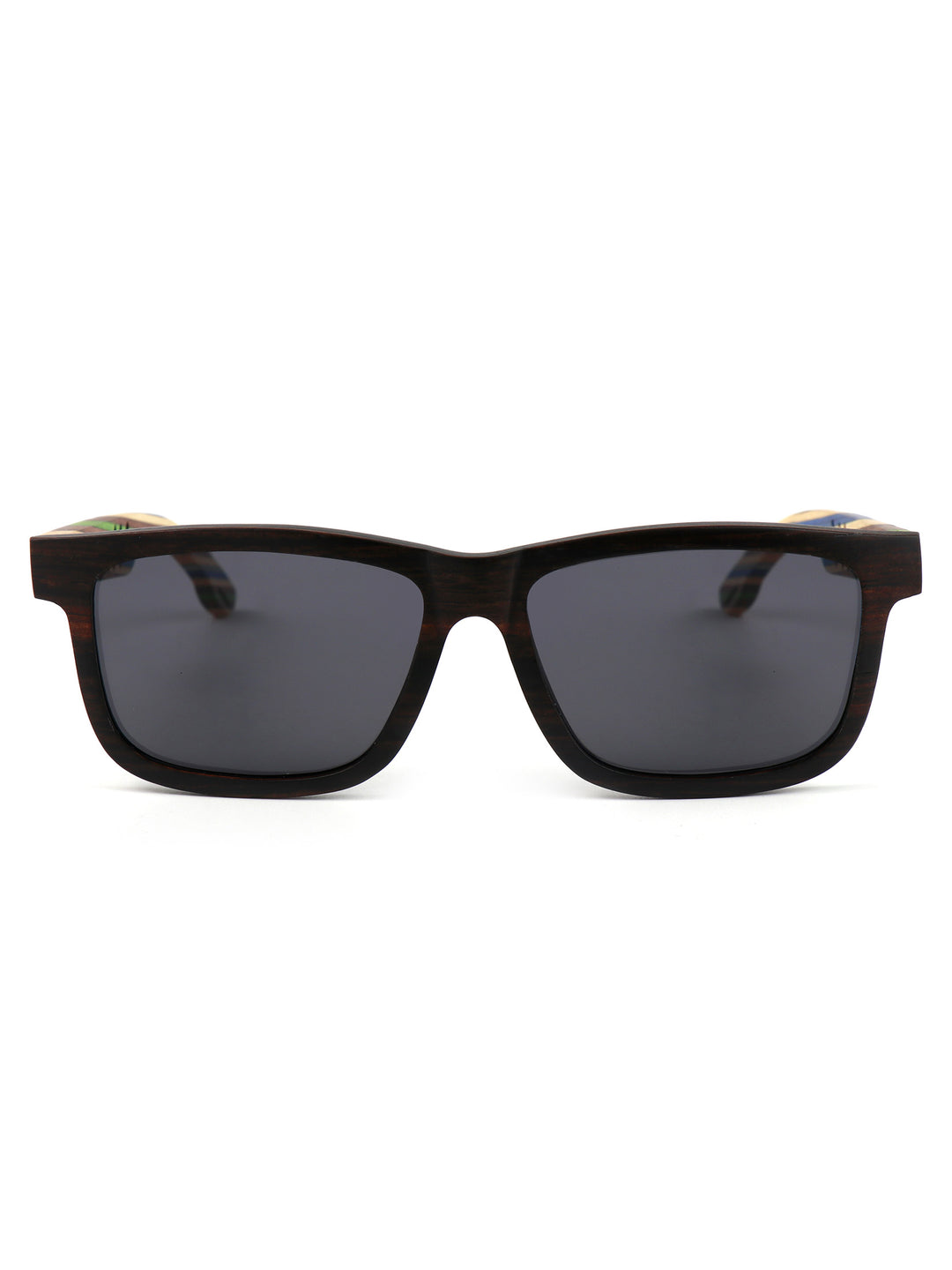 Valor Wood Sunglasses – Pop Color Temples, Polarized Street Edition