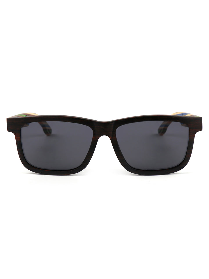 Valor Wood Sunglasses – Pop Color Temples, Polarized Street Edition
