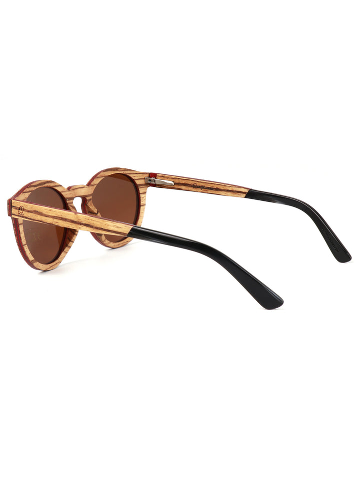 Varro Zebra Wood Sunglasses – Polarized Natural Craft Edition