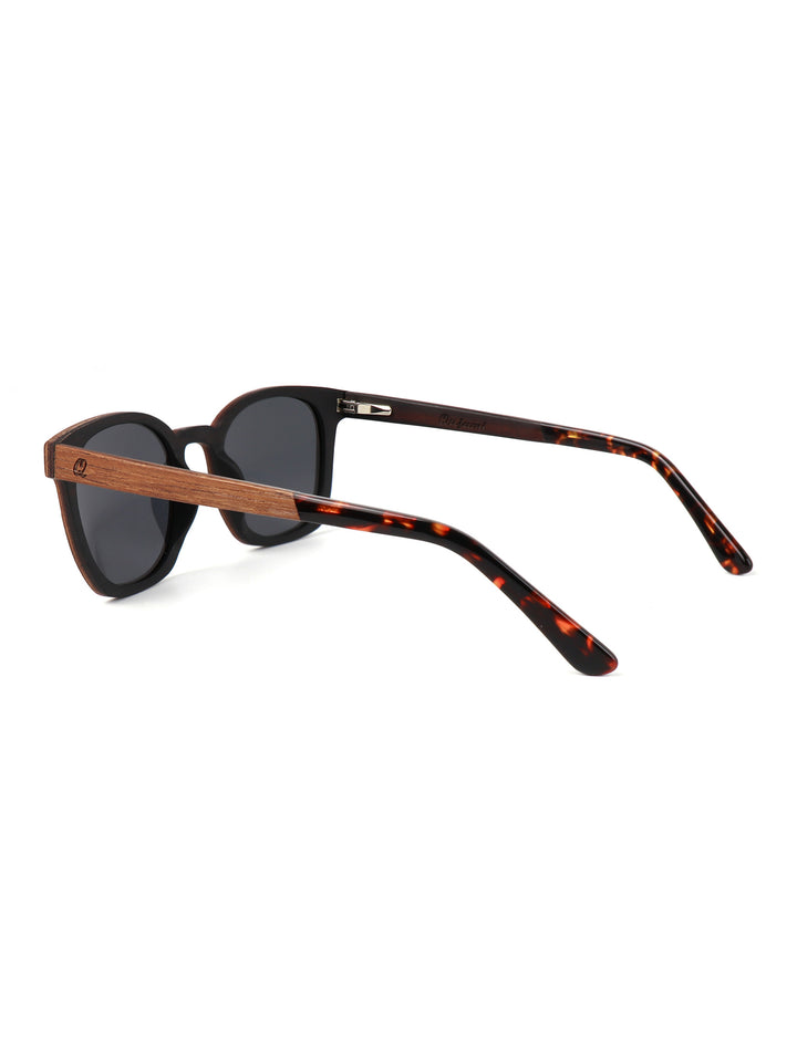 Galen – Teak & Ebony Wood Sunglasses,  Polarized Shades