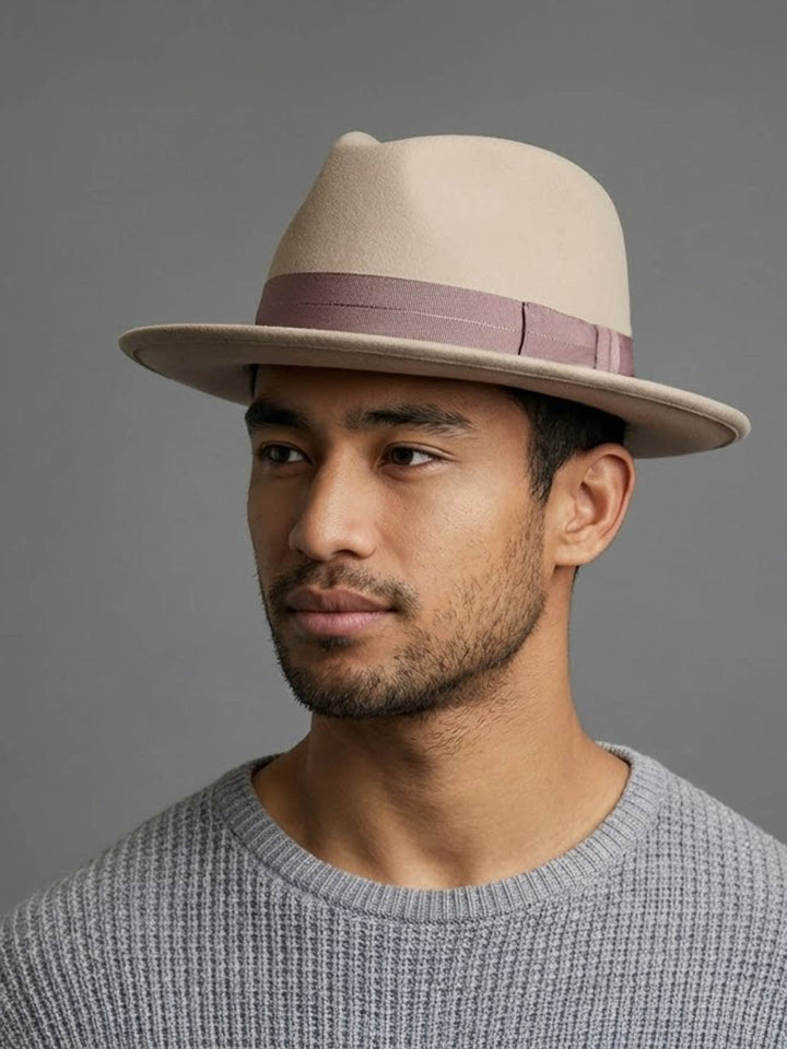 Galileo - Mossant Paris Classic Wool Fedora – 100% Wool Felt
