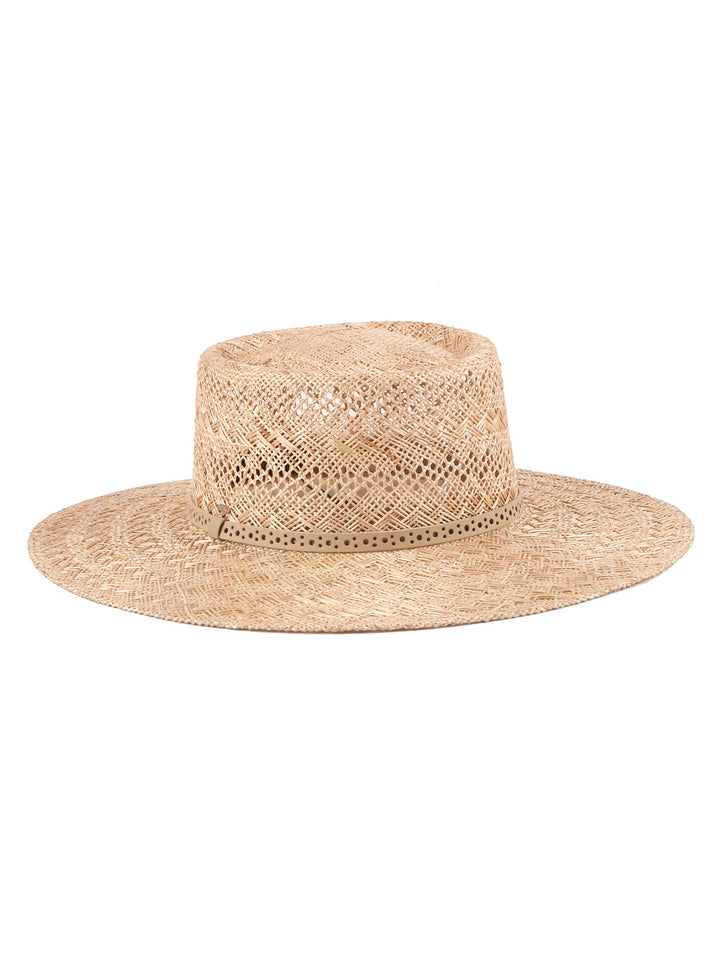 Stylish Bao straw Boater Hat | Mossant Paris | Rabi