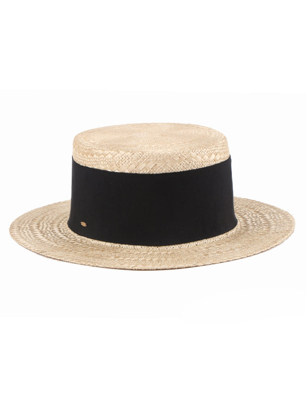 Randalin | Sisal x Hemp Straw Boater Hat | Mossant Paris