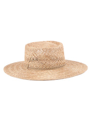 Stylish Bao straw Boater Hat | Mossant Paris | Rabi