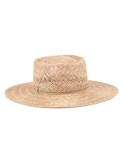Stylish Bao straw Boater Hat | Mossant Paris | Rabi