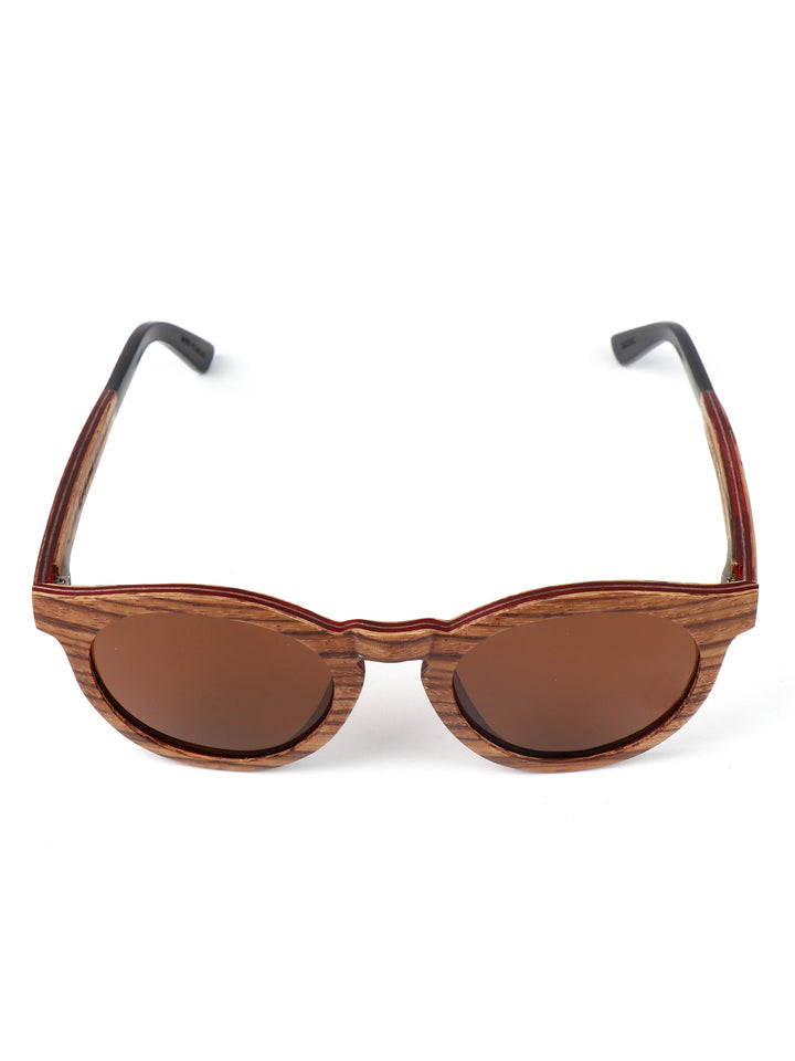 Varro Zebra Wood Sunglasses – Polarized Natural Craft Edition