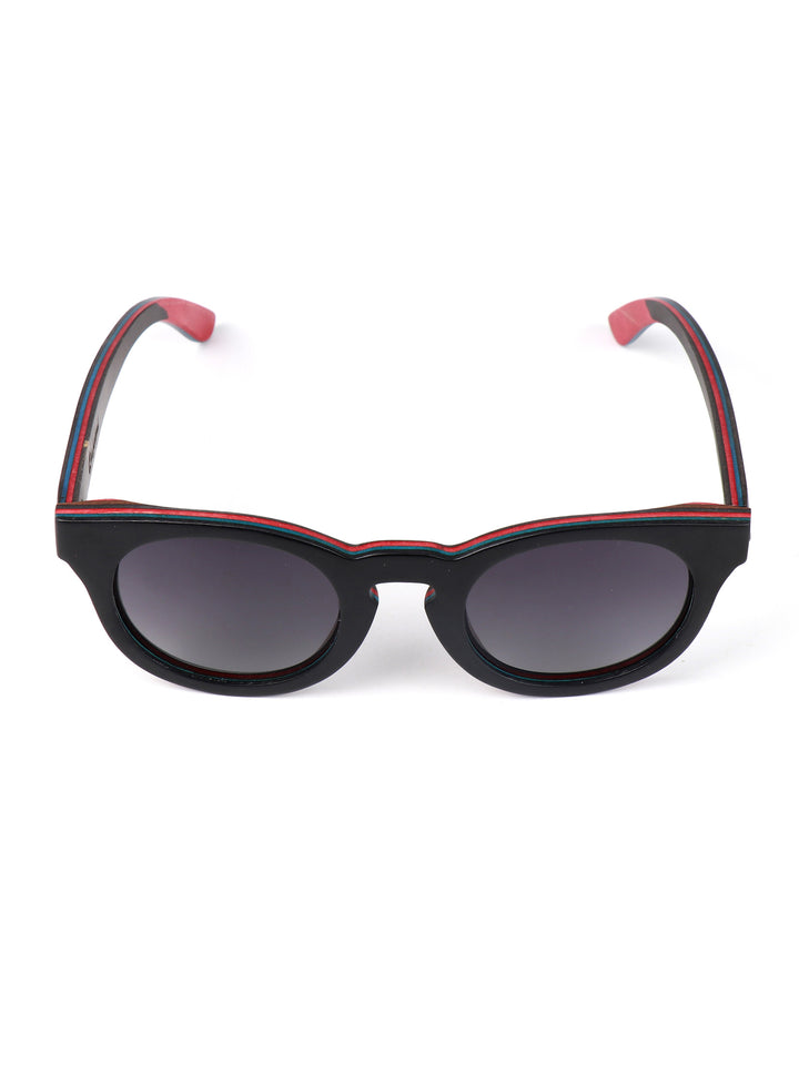 Qujami NightRider Skateboard Wood Shades – Polarized Grey Lens